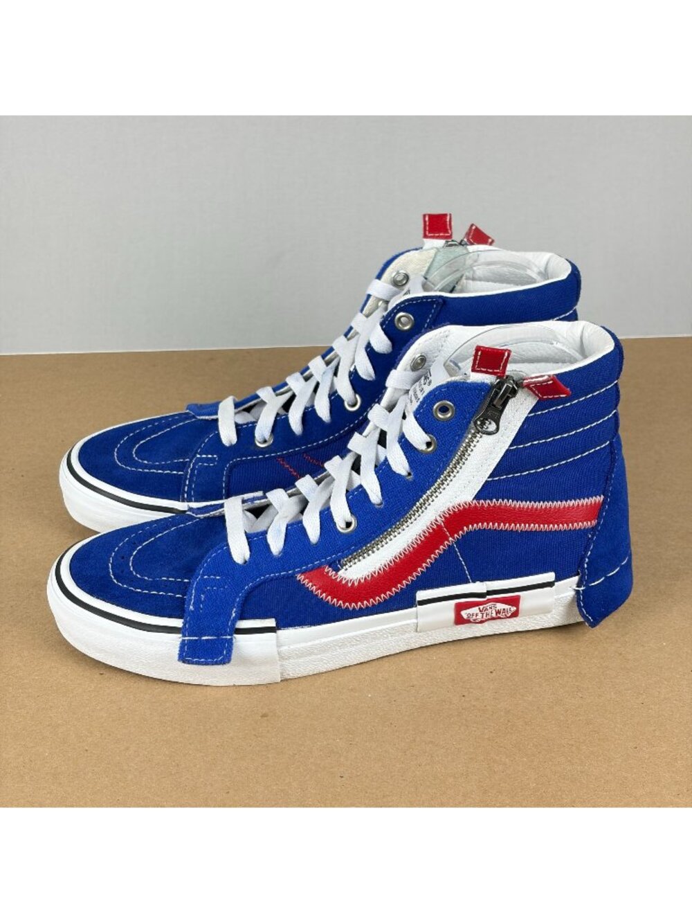 Vans Sk8-Hi Reissue CAP Surf the Web High Top Shoes Mens 8.5 Womens 10 Blue Red